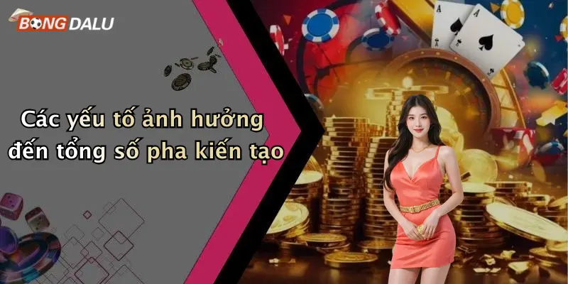 Các yếu tố ảnh hưởng đến tổng số pha kiến tạo