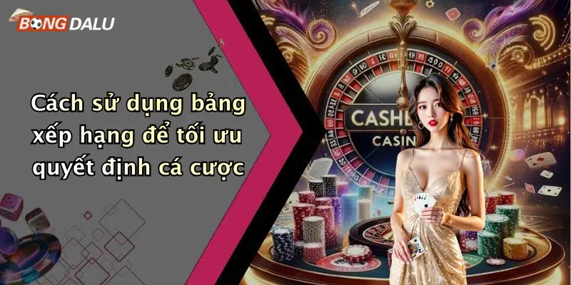Cách sử dụng bảng xếp hạng để tối ưu quyết định cá cược