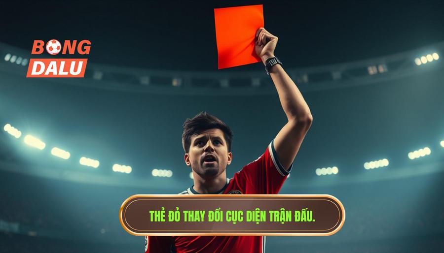 Thẻ đỏ thay đổi cục diện trận đấu